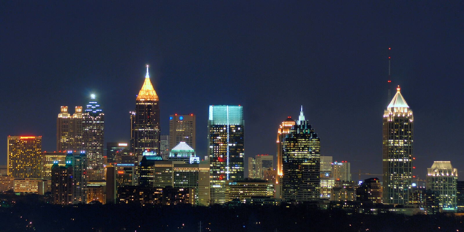 Atlanta, Georgia skyline viewed from Buckhead