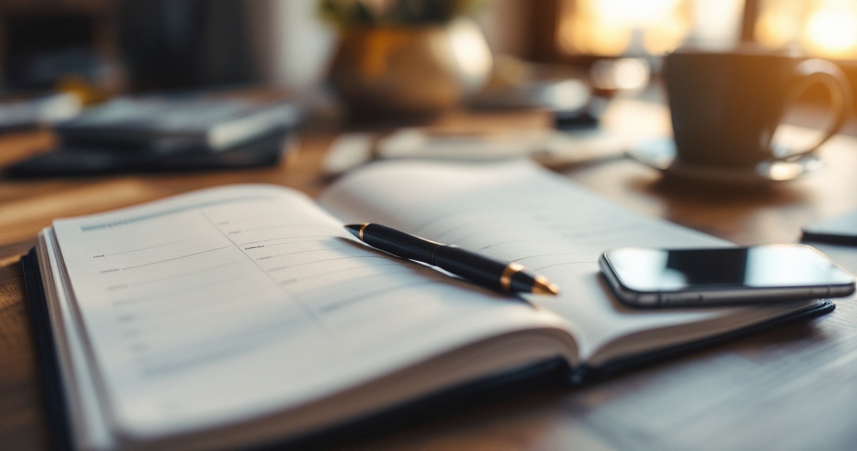 An open planner and smartphone representing a step-by-step plan to pay for rehab