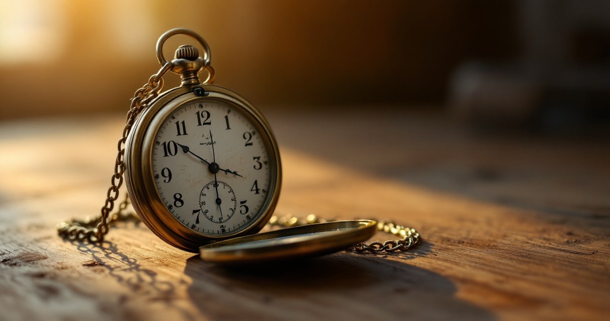 A vintage pocket watch representing how long rehab takes by level of care